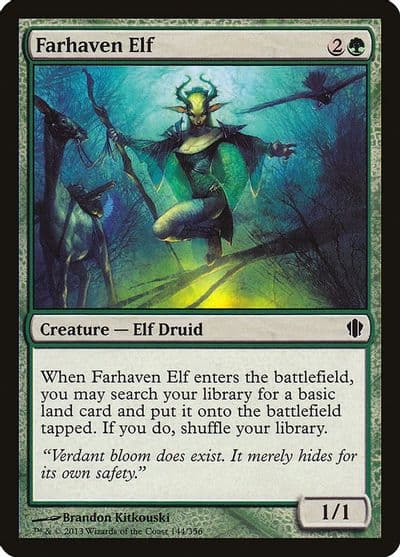 Farhaven Elf Commander 2013 Magic card