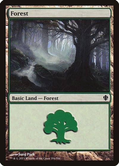 Forest 354 Commander 2013 Magic card