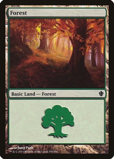 Forest 355 Commander 2013 Magic card