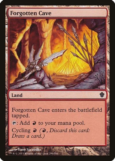 Forgotten Cave Commander 2013 Magic card