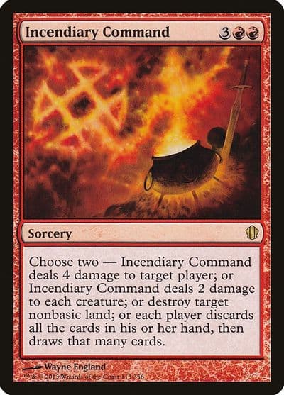 Incendiary Command Commander 2013 Magic card