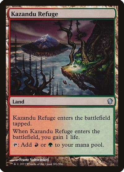 Kazandu Refuge Commander 2013 Magic card