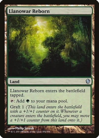 Llanowar Reborn Commander 2013 Magic card