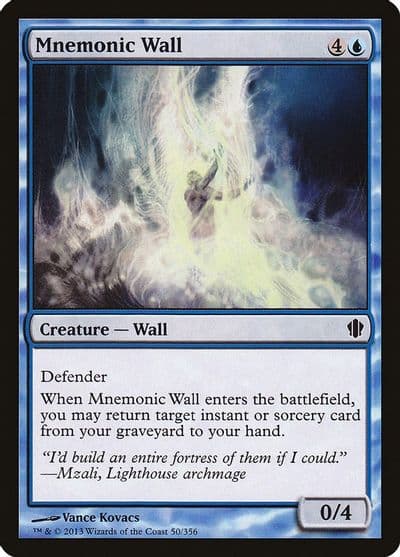 Mnemonic Wall Commander 2013 Magic card
