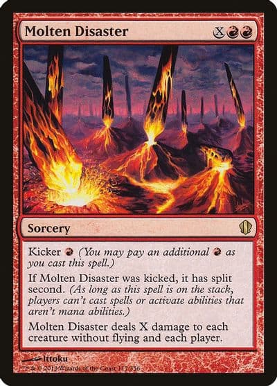 Molten Disaster Commander 2013 Magic card