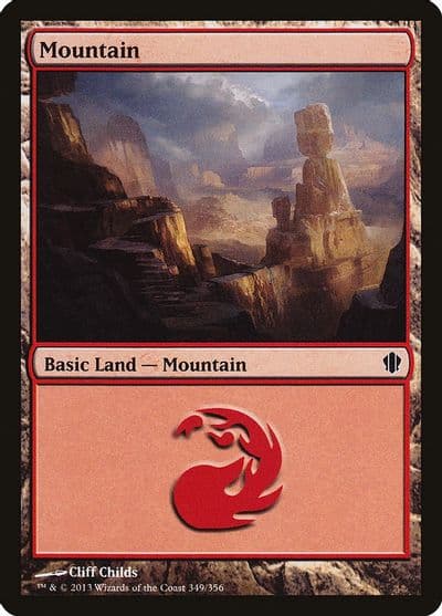 Mountain 349 Commander 2013 Magic card