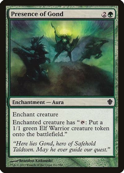 Presence of Gond Commander 2013 Magic card