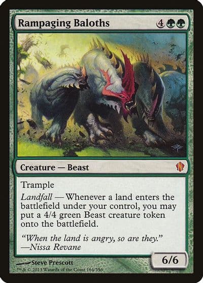 Rampaging Baloths Commander 2013 Magic card