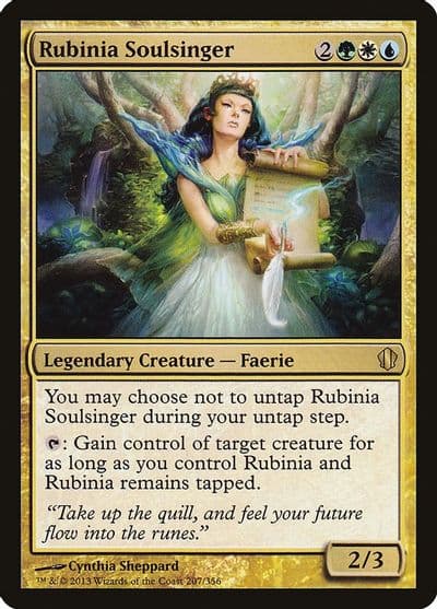 Rubinia Soulsinger Commander 2013 Magic card