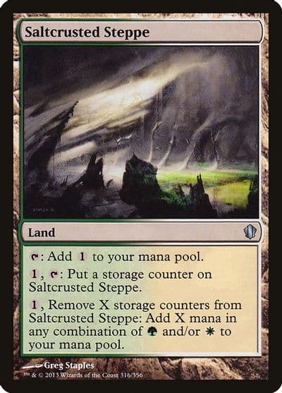 Saltcrusted Steppe Commander 2013 Magic card