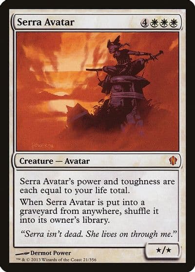 Serra Avatar Commander 2013 Magic card