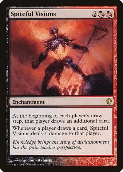 Spiteful Visions Commander 2013 Magic card