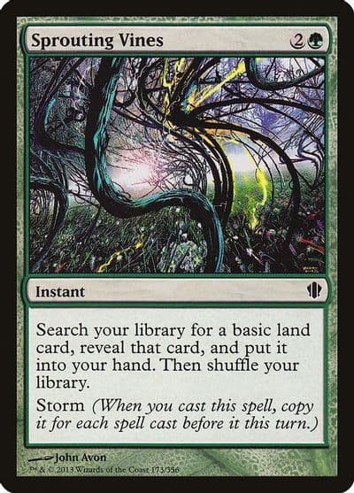 Sprouting Vines Commander 2013 Magic card