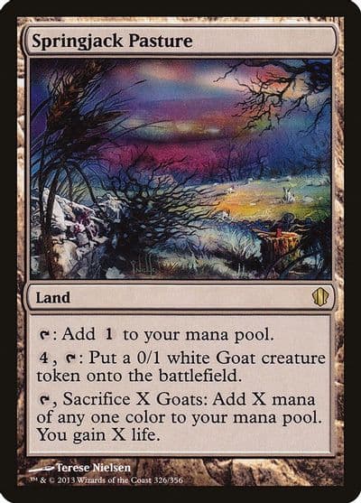 Springjack Pasture Commander 2013 Magic card