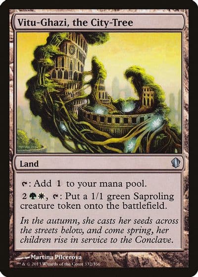 Vitu Ghazi the City Tree Commander 2013 Magic card