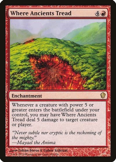 Where Ancients Tread Commander 2013 Magic card