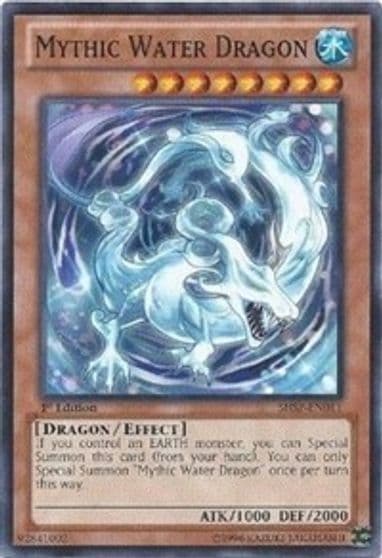 Mythic Water Dragon Shadow Specters Yu-Gi-Oh! card
