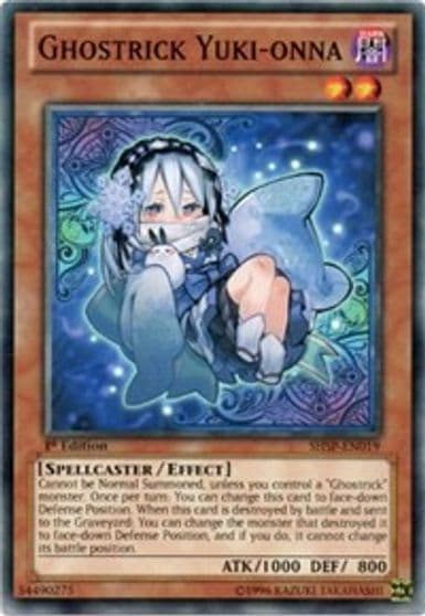 Ghostrick Yuki onna Shadow Specters Yu-Gi-Oh! card
