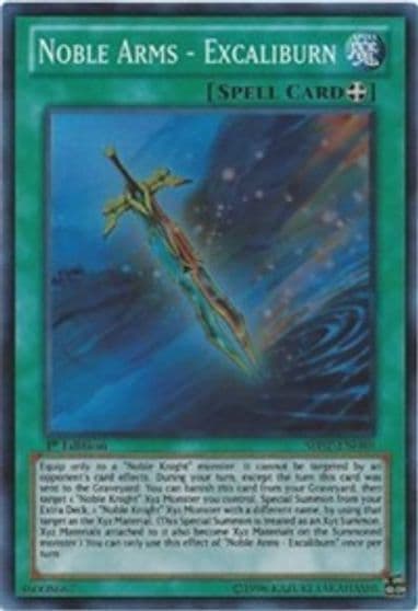 Noble Arms Excaliburn Shadow Specters Yu-Gi-Oh! card
