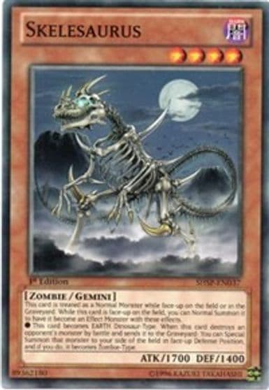 Skelesaurus Shadow Specters Yu-Gi-Oh! card