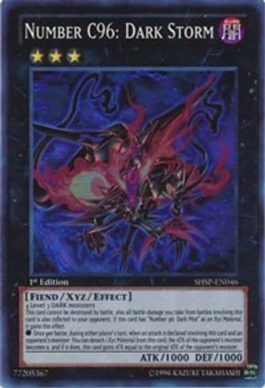 Number C96 Dark Storm Shadow Specters Yu-Gi-Oh! card