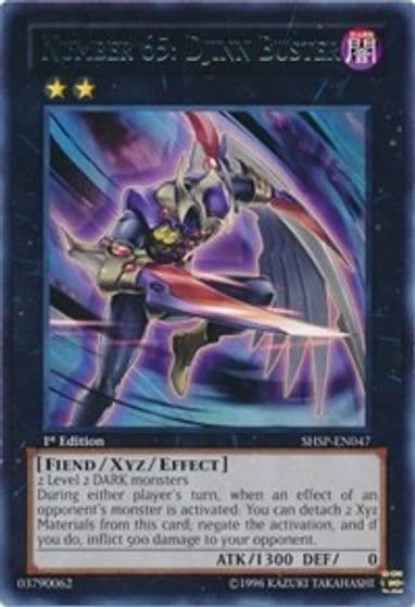 Number 65 Djinn Buster Shadow Specters Yu-Gi-Oh! card