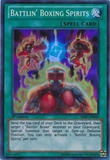 Battlin Boxing Spirits Shadow Specters Yu-Gi-Oh! card