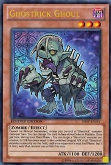 Ghostrick Ghoul SHSP ENSP1 Shadow Specters Yu-Gi-Oh! card