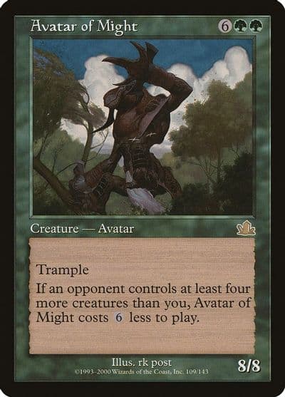 Avatar of Might Prophecy Magic card