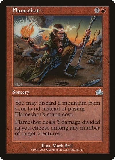 Flameshot Prophecy Magic card