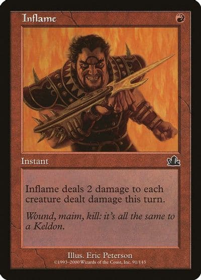 Inflame Prophecy Magic card