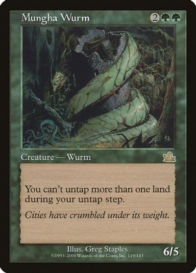 Mungha Wurm Prophecy Magic card
