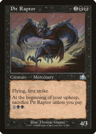 Pit Raptor Prophecy Magic card