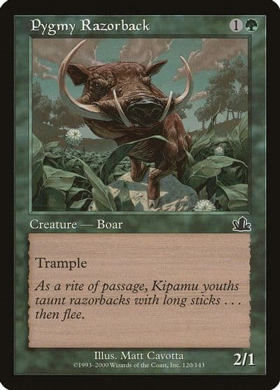 Pygmy Razorback Prophecy Magic card
