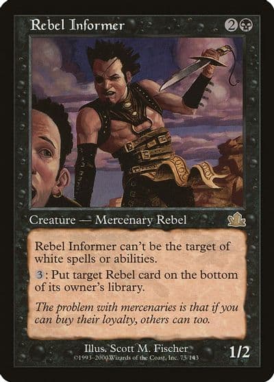 Rebel Informer Prophecy Magic card