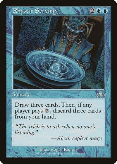 Rhystic Scrying Prophecy Magic card