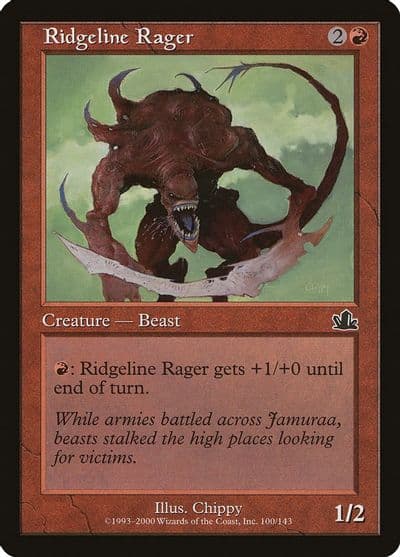 Ridgeline Rager Prophecy Magic card