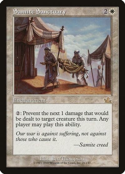 Samite Sanctuary Prophecy Magic card