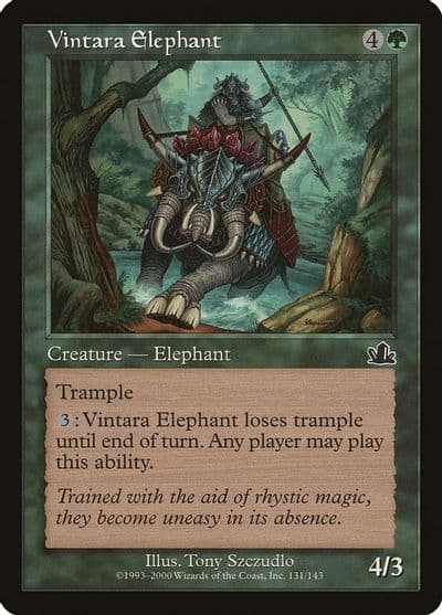 Vintara Elephant Prophecy Magic card