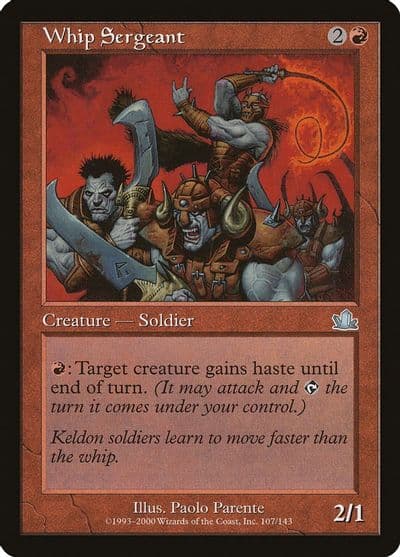 Whip Sergeant Prophecy Magic card