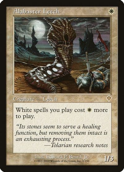 Alabaster Leech Invasion Magic card