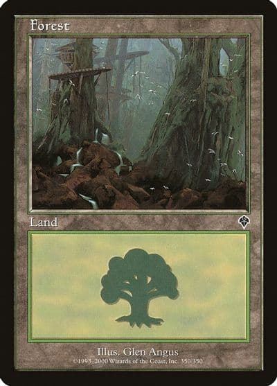 Forest 350 Invasion Magic card
