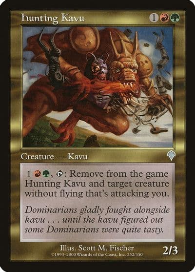 Hunting Kavu Invasion Magic card