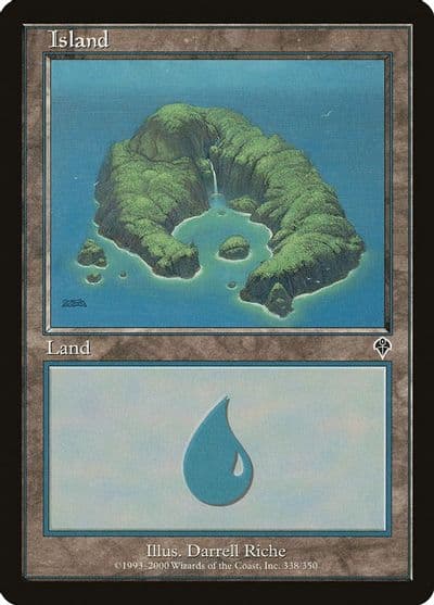 Island 338 Invasion Magic card