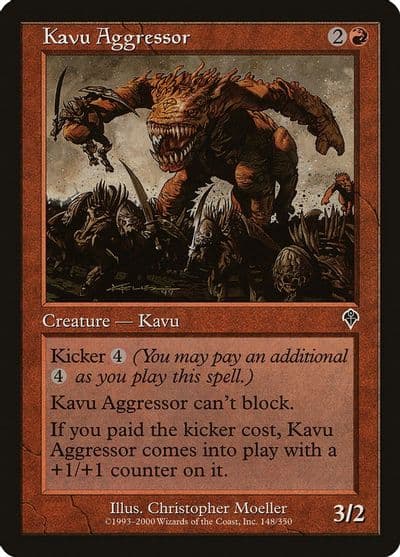 Kavu Aggressor Invasion Magic card