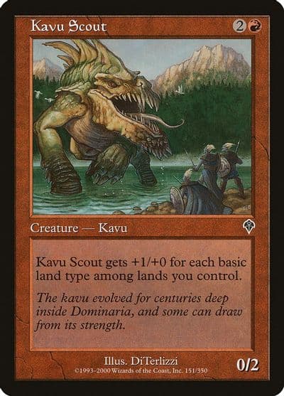 Kavu Scout Invasion Magic card