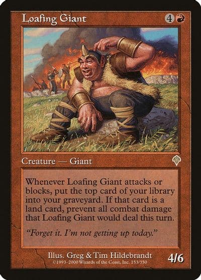 Loafing Giant Invasion Magic card