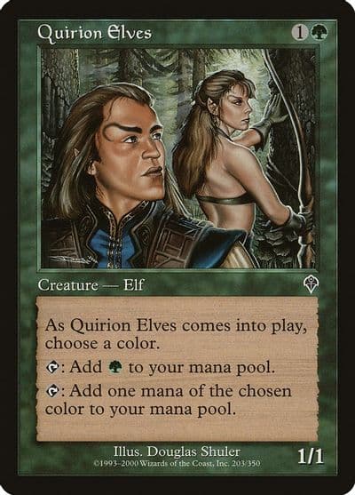 Quirion Elves Invasion Magic card