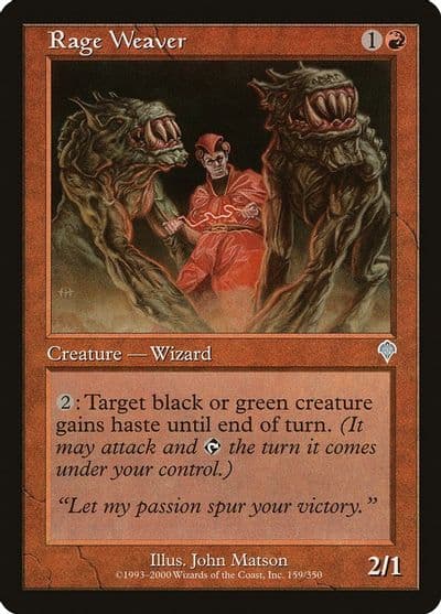 Rage Weaver Invasion Magic card