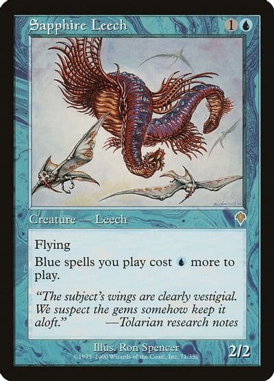 Sapphire Leech Invasion Magic card